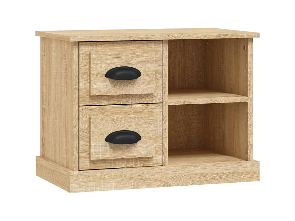 Table de chevet chêne sonoma 60x35,5x45