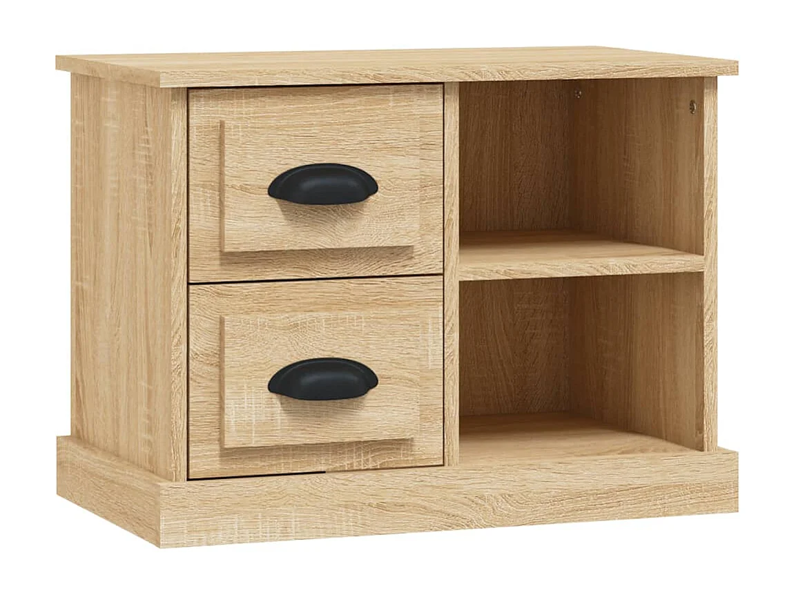 Table de chevet chêne sonoma 60x35,5x45