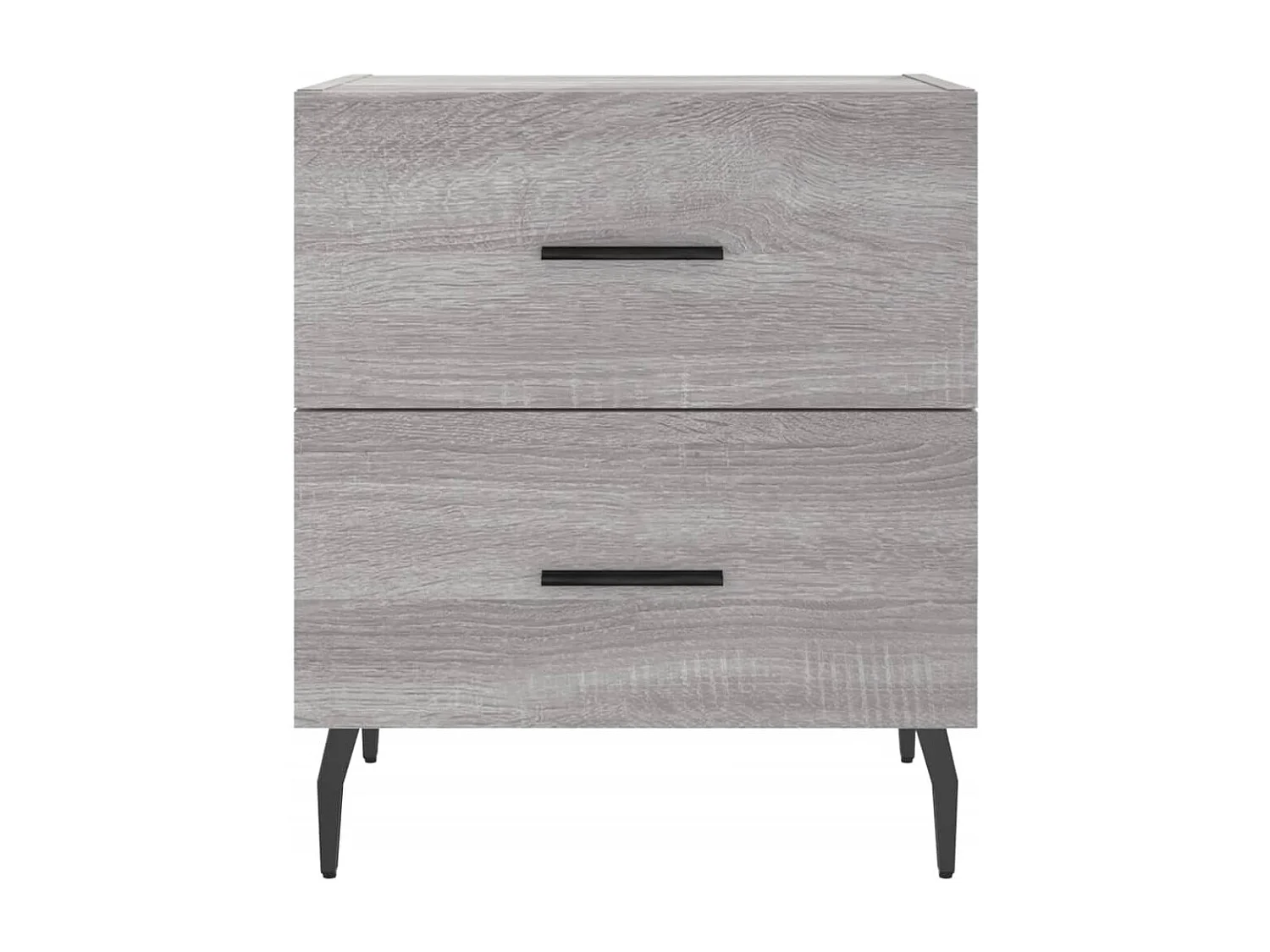 Table de chevet sonoma gris 40x35x47,5 bois d’ingénierie