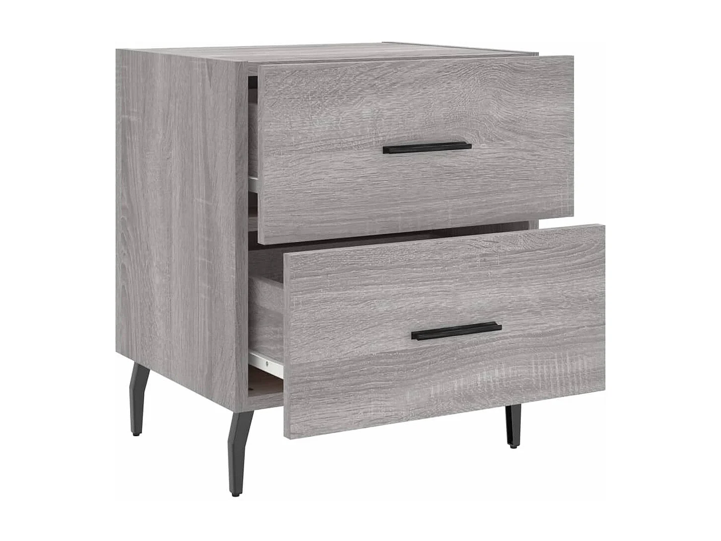 Table de chevet sonoma gris 40x35x47,5 bois d’ingénierie