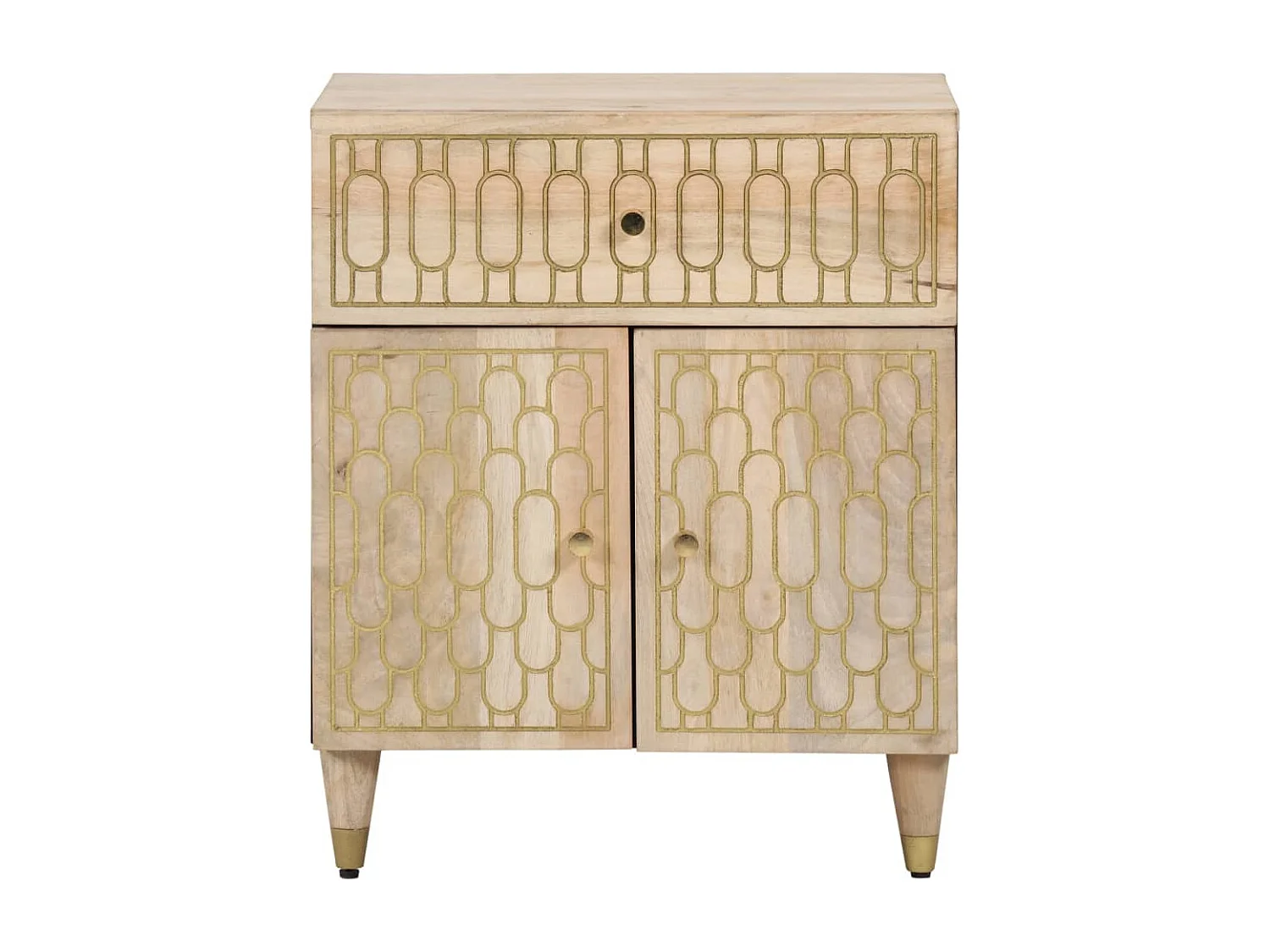 Table de chevet 50x33x60 bois de manguier massif