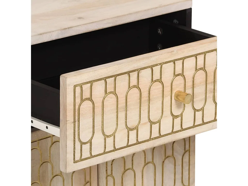 Table de chevet 50x33x60 bois de manguier massif