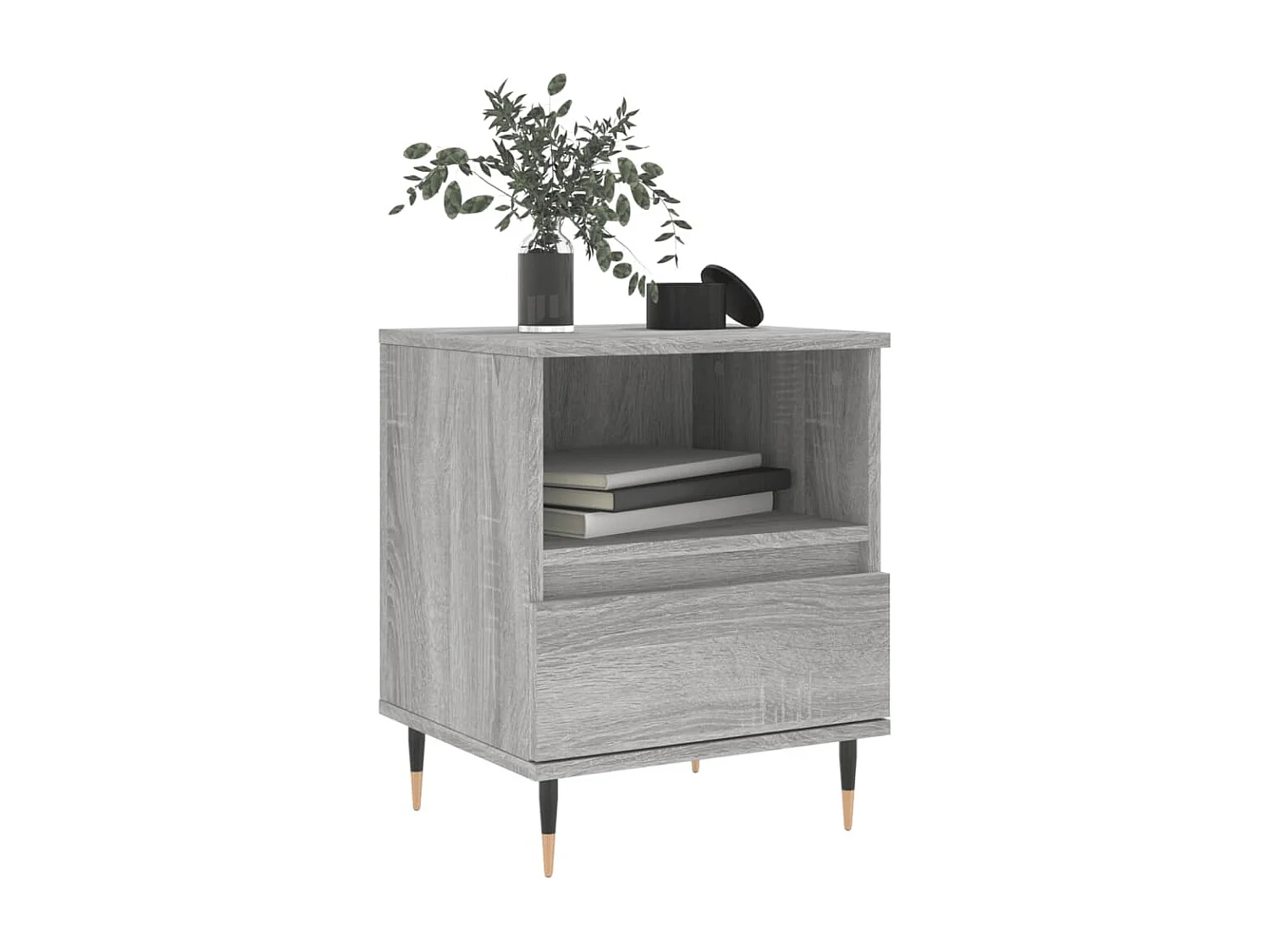 Tables de chevet 2 pcs sonoma gris 40x35x50 bois ingénierie