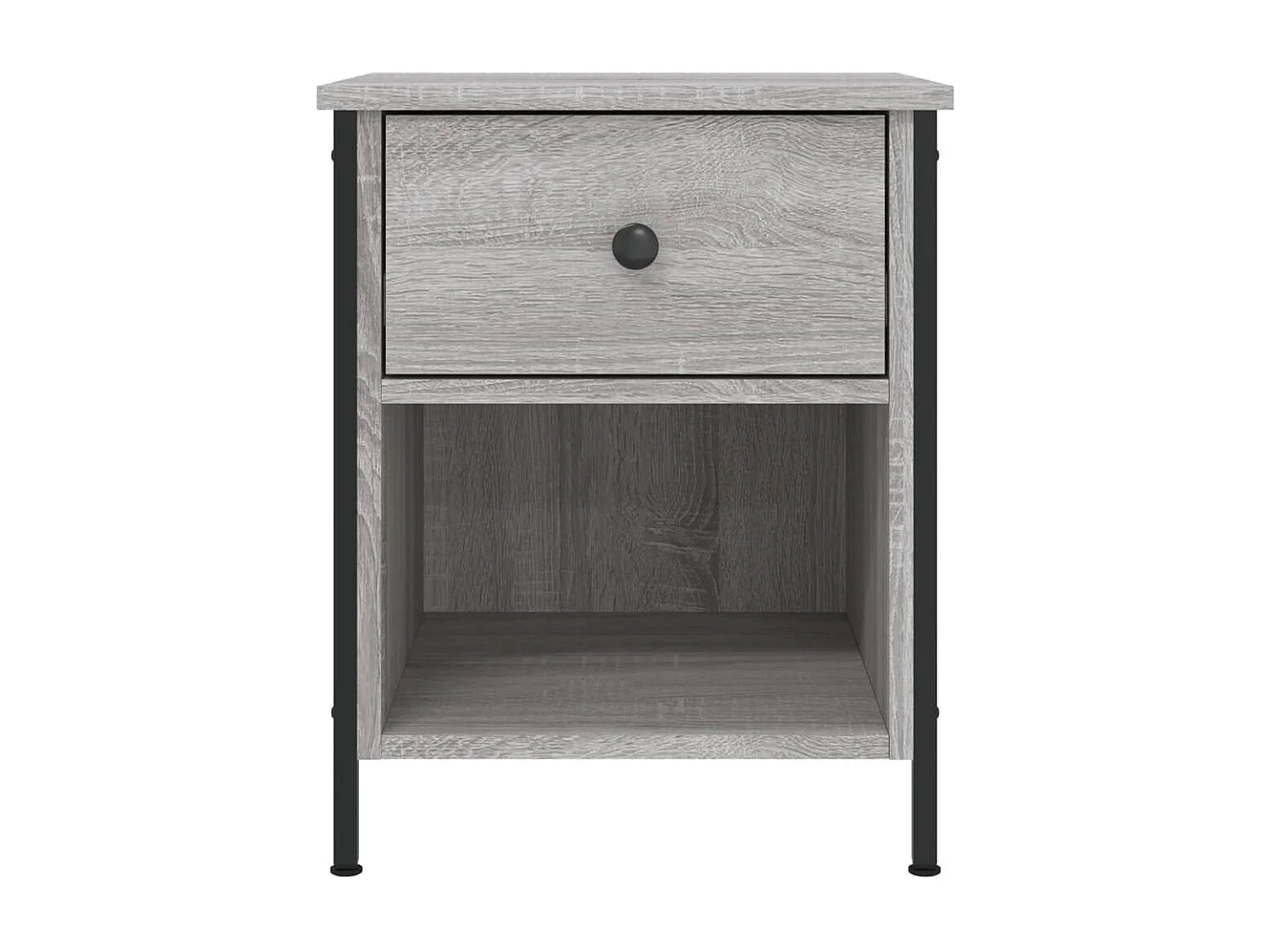 Table de chevet sonoma gris 40x42x50 bois d'ingénierie