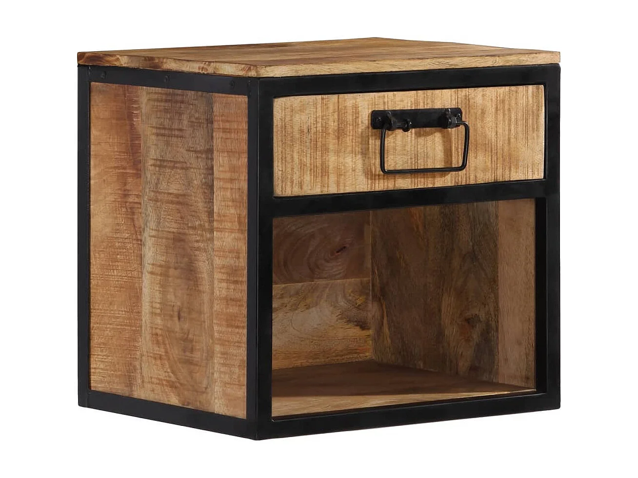 Table de chevet 40x35x40 bois de manguier massif