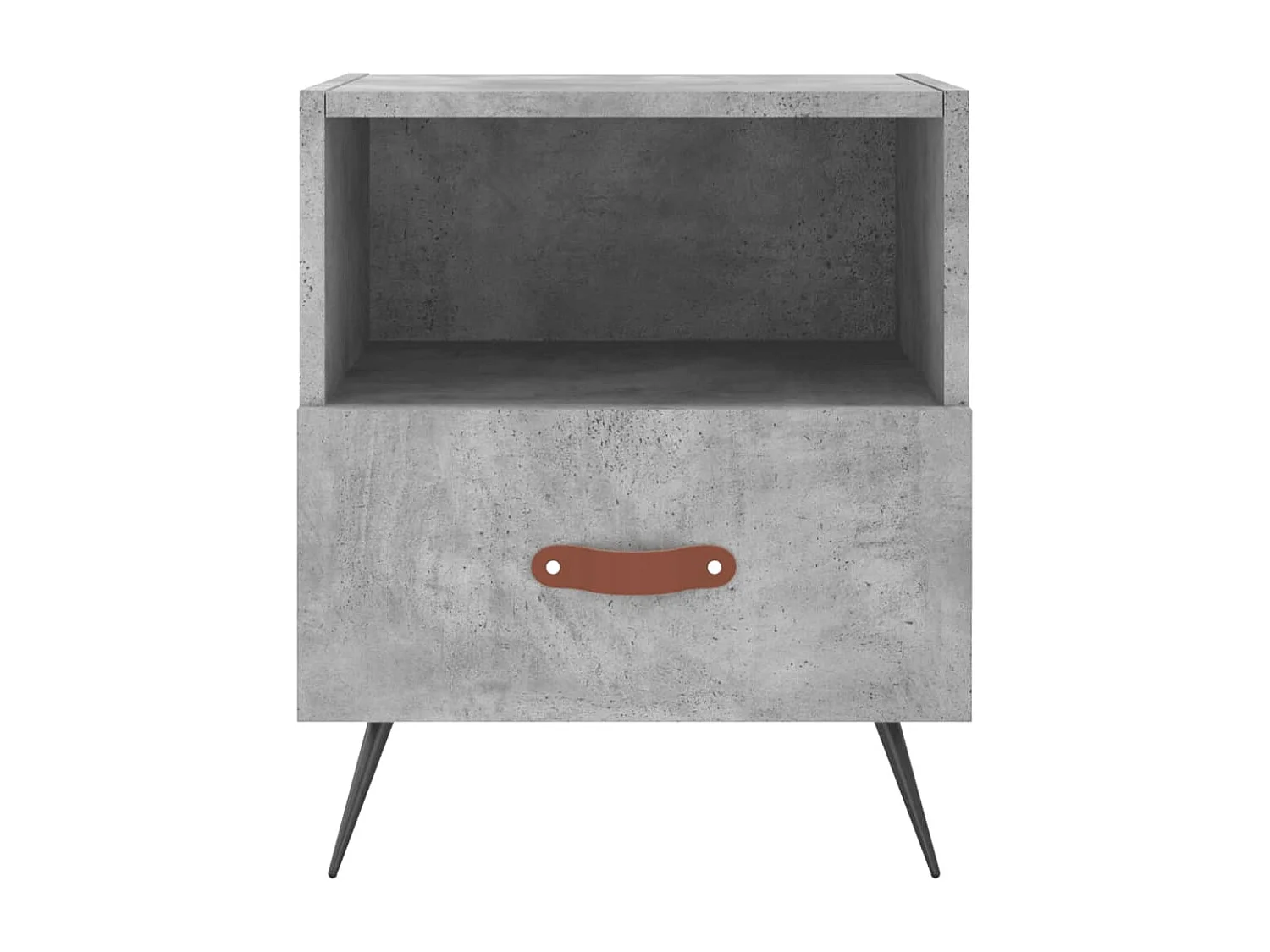 Tables de chevet 2pcs gris béton 40x35x47,5 bois d’ingénierie