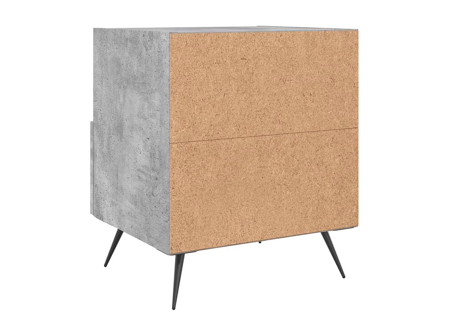 Tables de chevet 2pcs gris béton 40x35x47,5 bois d’ingénierie