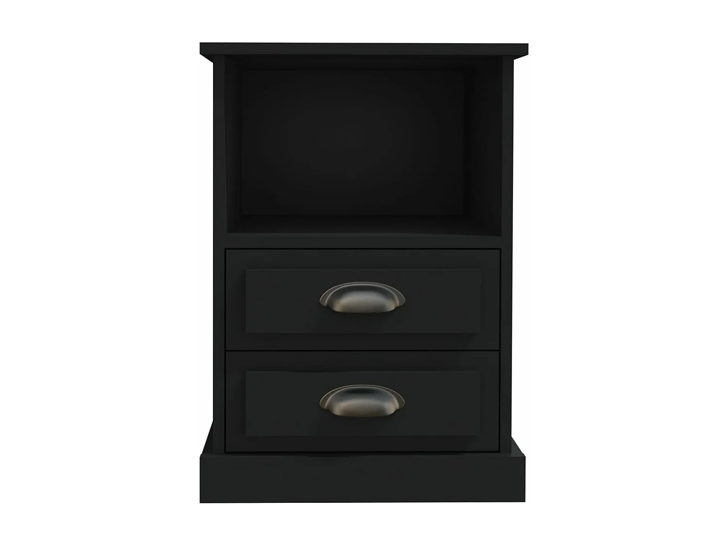 Tables de chevet 2 pcs noir 43x36x60