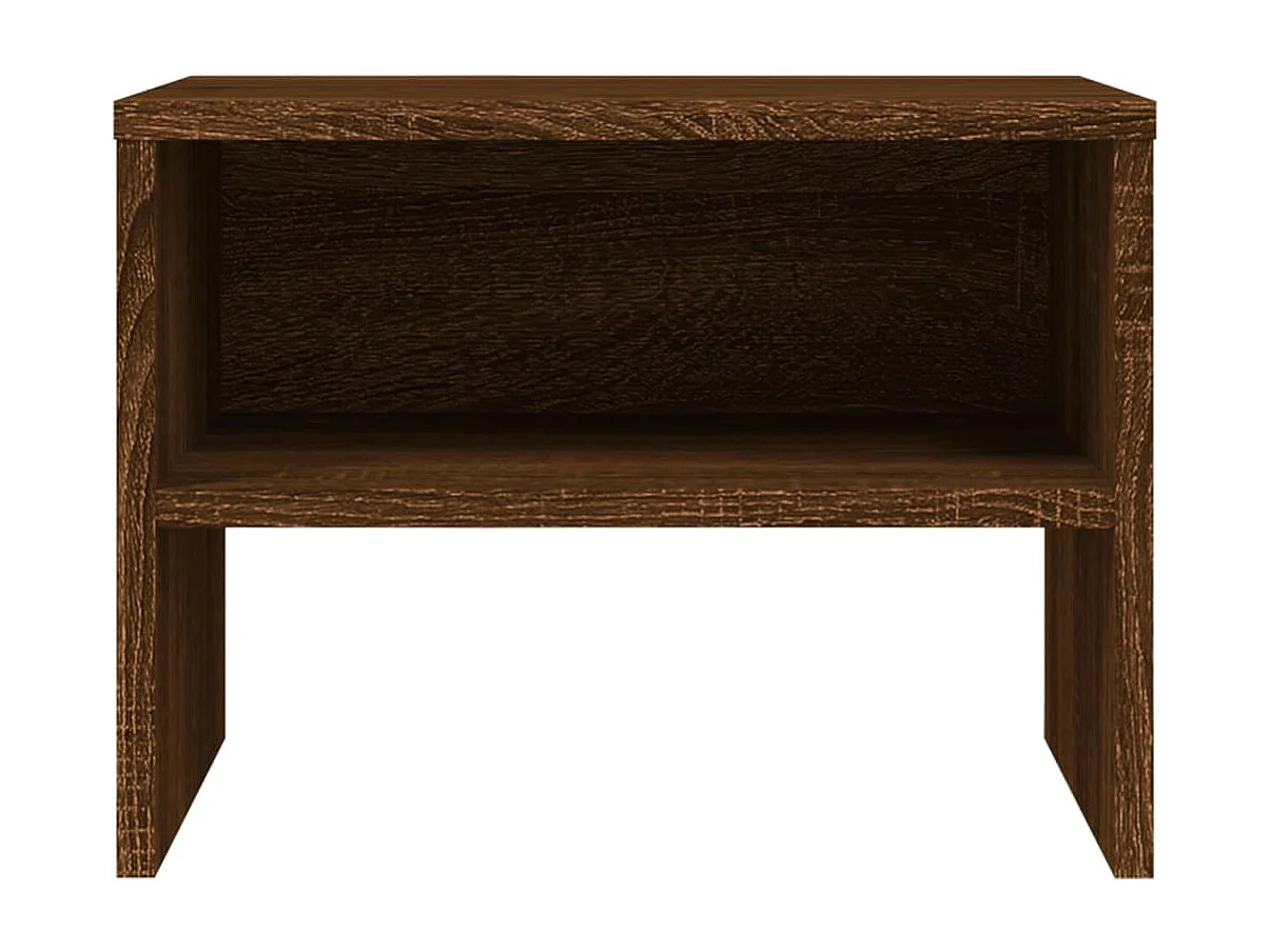 Tables de chevet 2pcs Chêne marron 40x30x30 Bois d'ingénierie