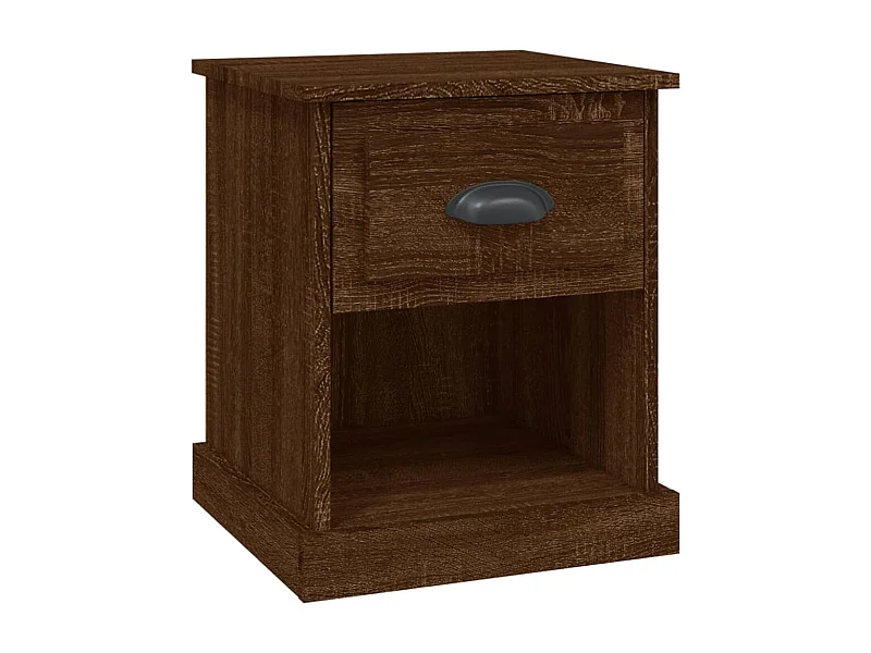 Table de chevet chêne marron 39x39x47,5 bois d'ingénierie