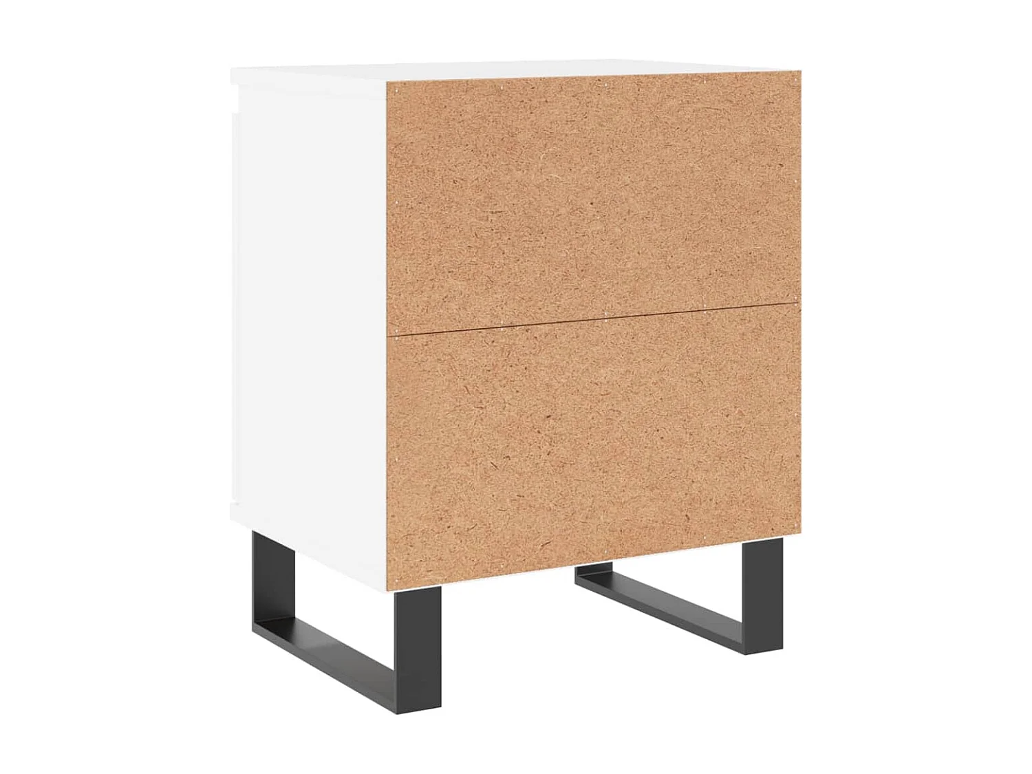 Tables de chevet 2 pcs blanc 40x30x50 bois d'ingénierie