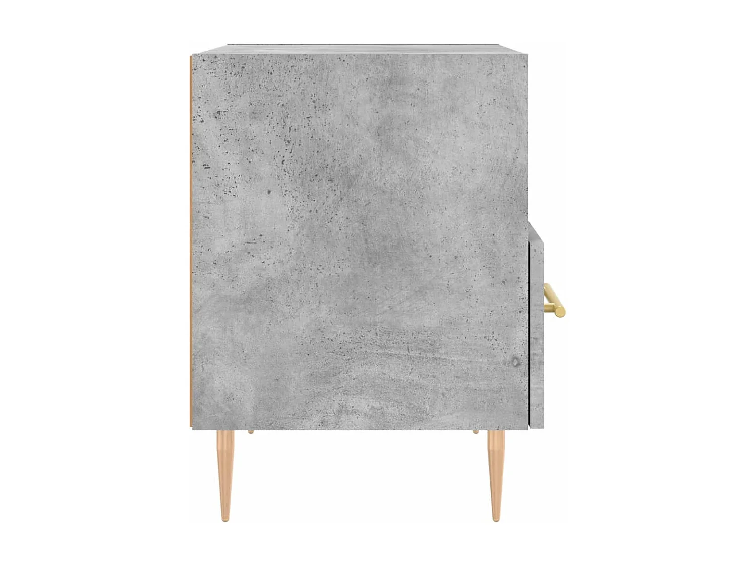 Table de chevet gris béton 40x35x47,5 bois d’ingénierie