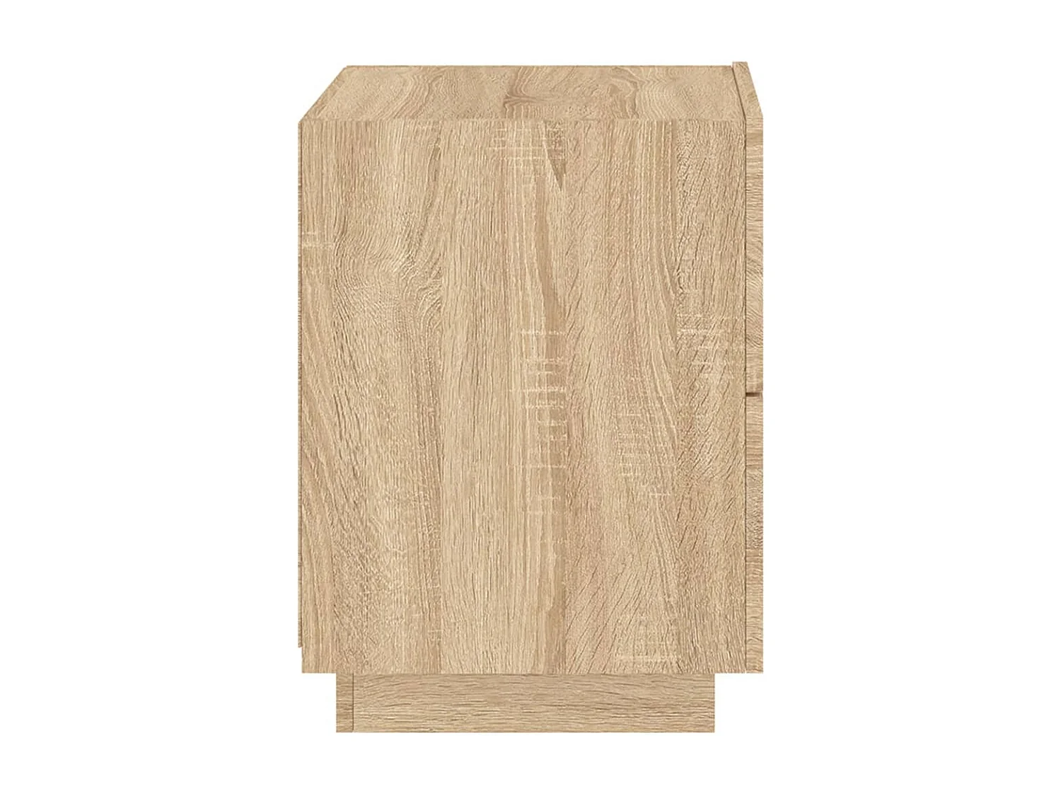 Armoires de chevet et lumières LED 2 pcs chêne sonoma