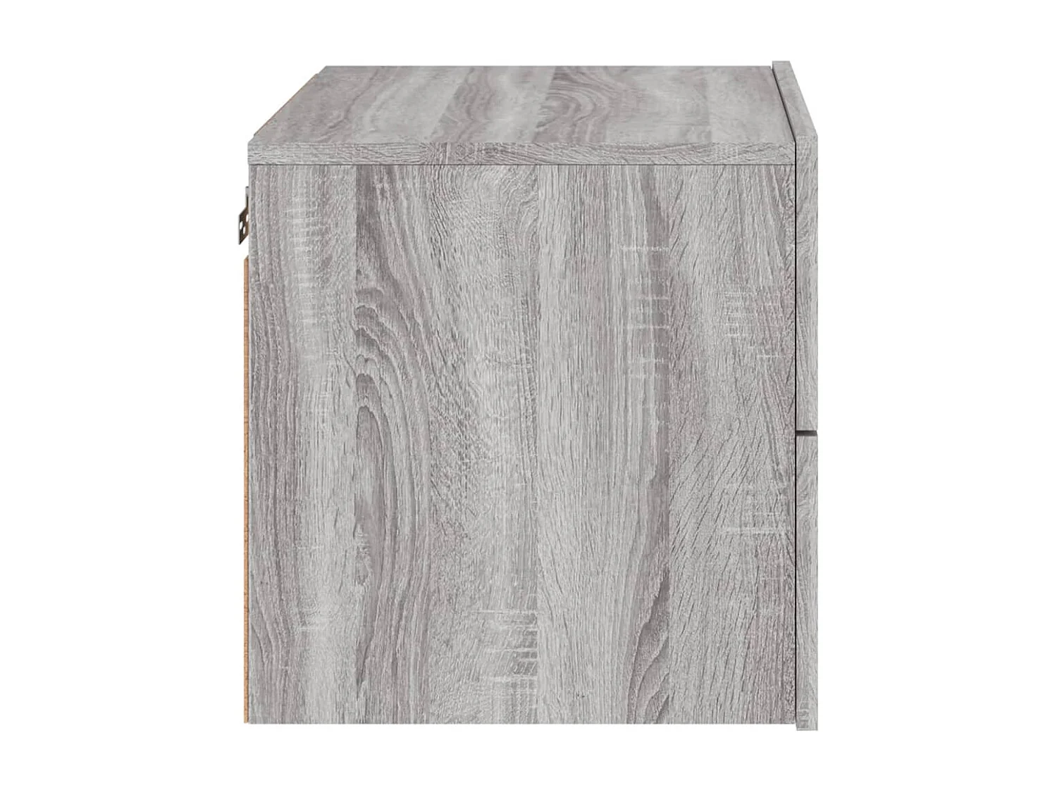 Table de chevet murale avec lumières LED sonoma gris