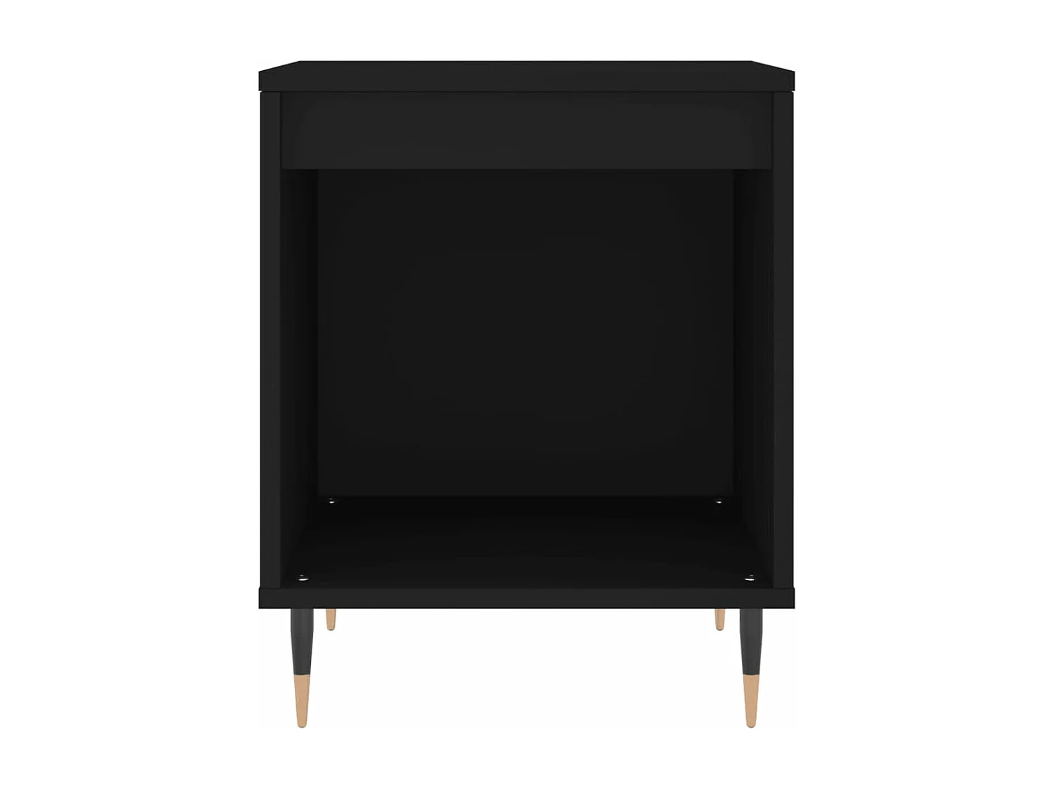 Table de chevet Noir 40x35x50 Bois d’ingénierie