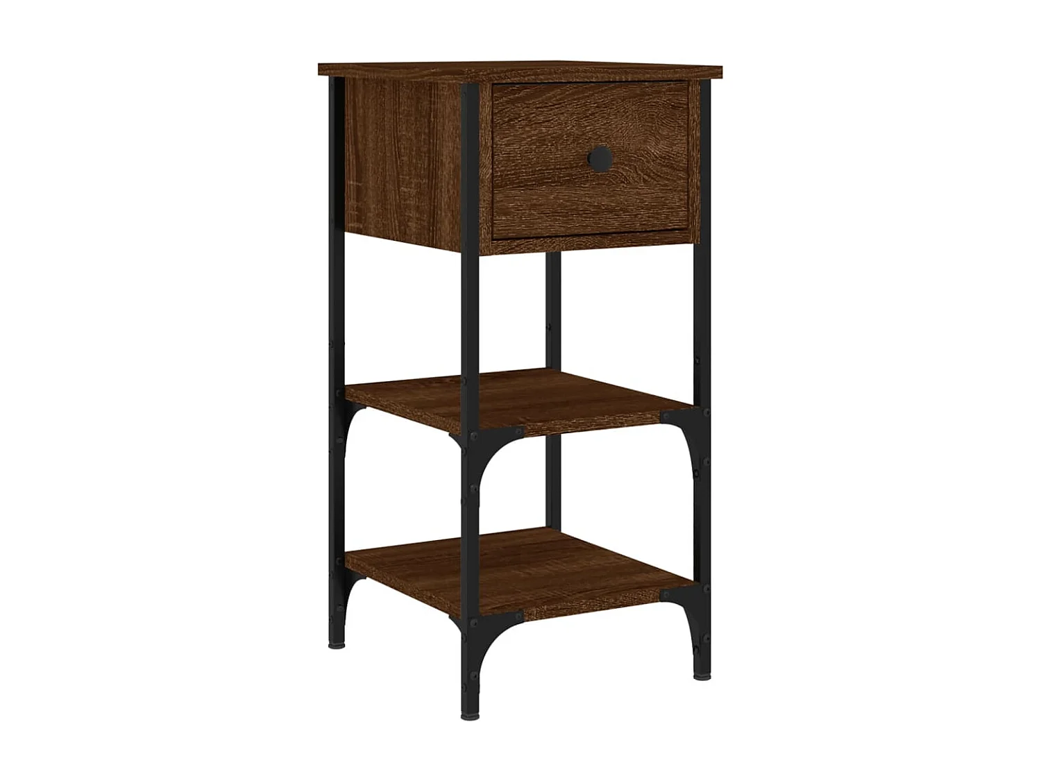 Tables de chevet 2 pcs chêne marron 34x36x70 bois ingénierie