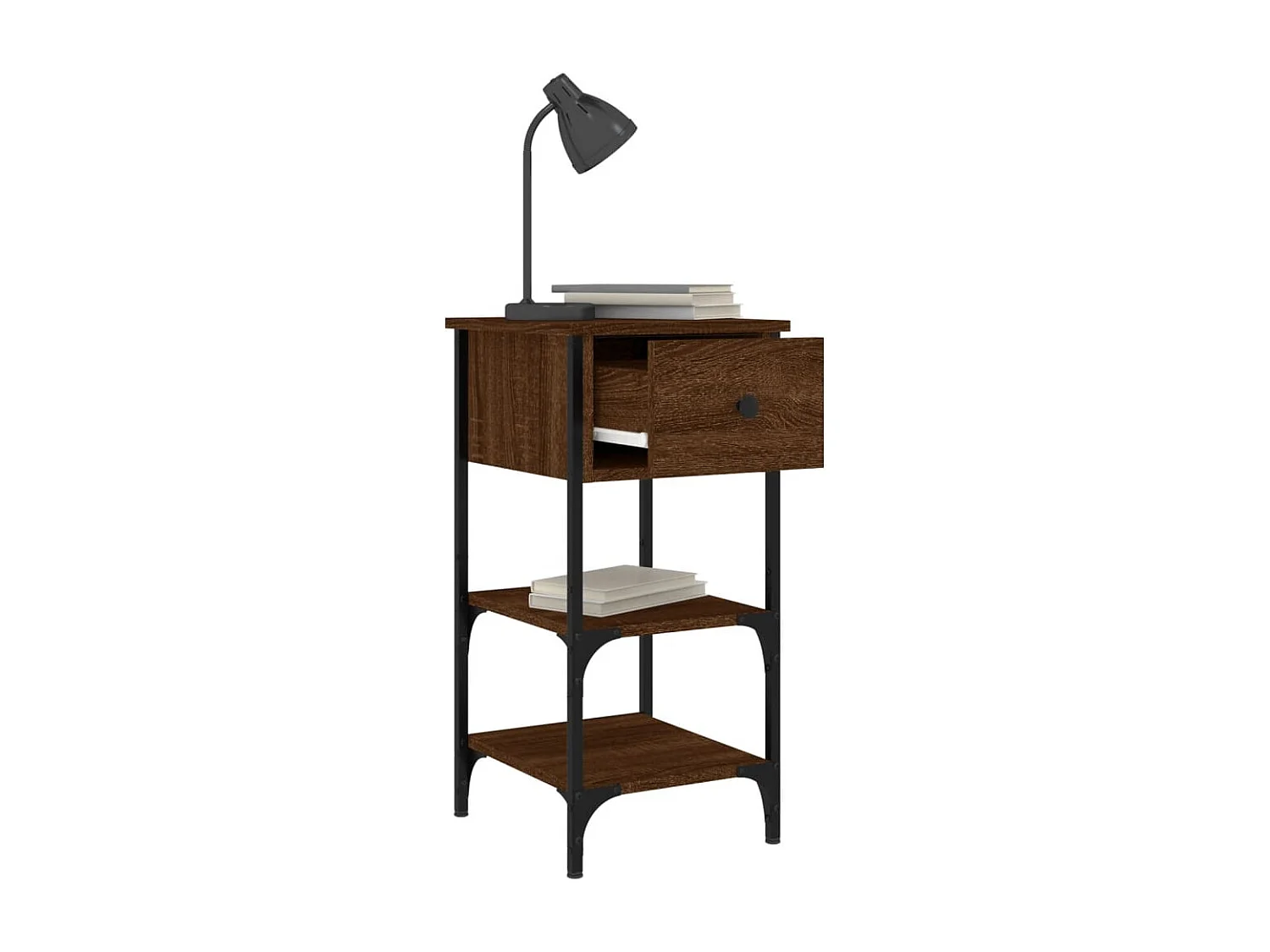 Tables de chevet 2 pcs chêne marron 34x36x70 bois ingénierie