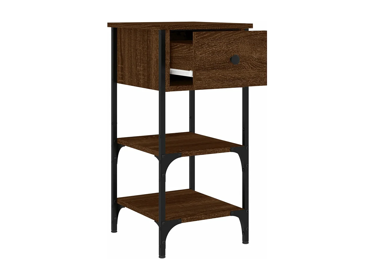 Tables de chevet 2 pcs chêne marron 34x36x70 bois ingénierie