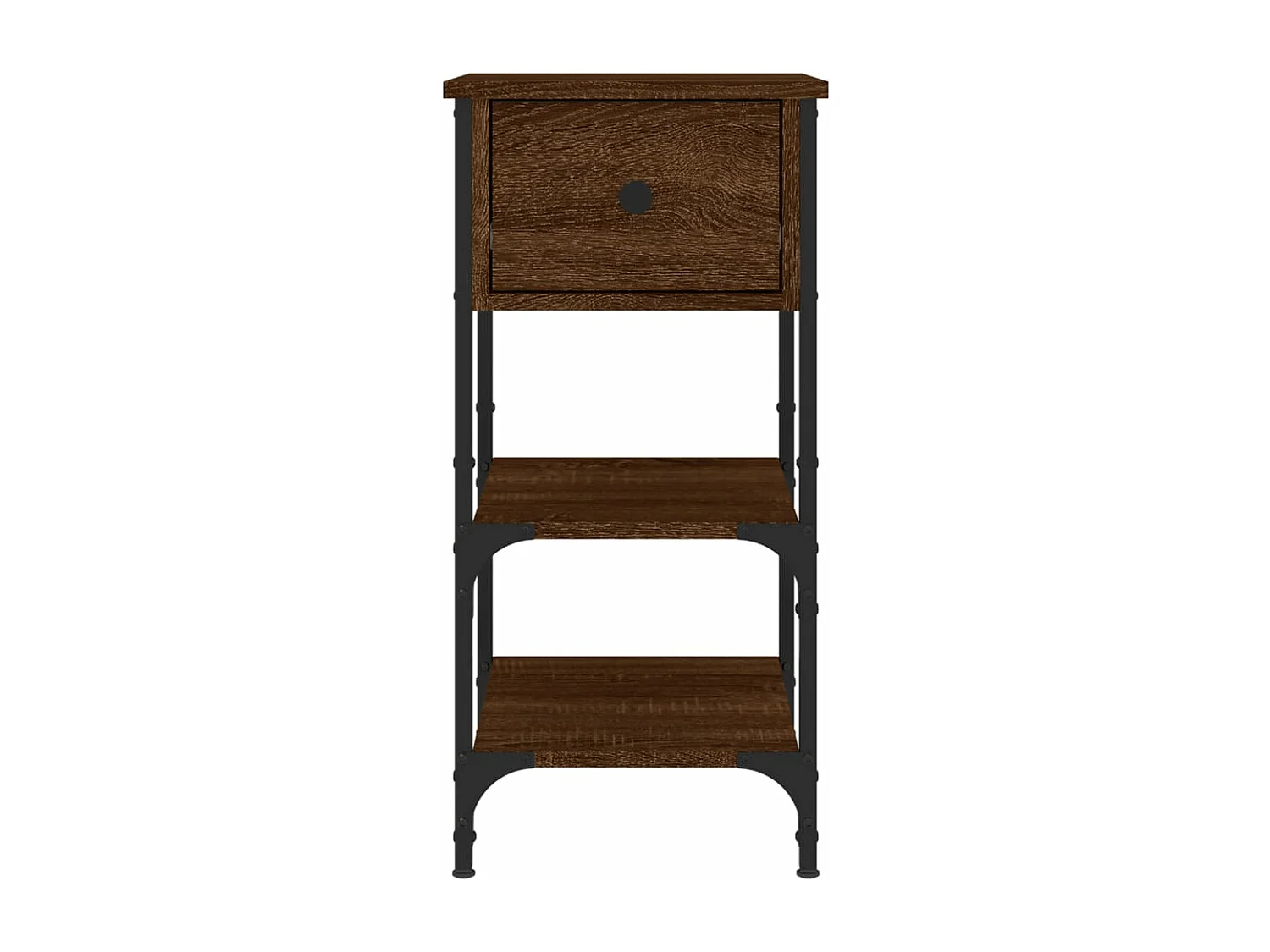 Tables de chevet 2 pcs chêne marron 34x36x70 bois ingénierie