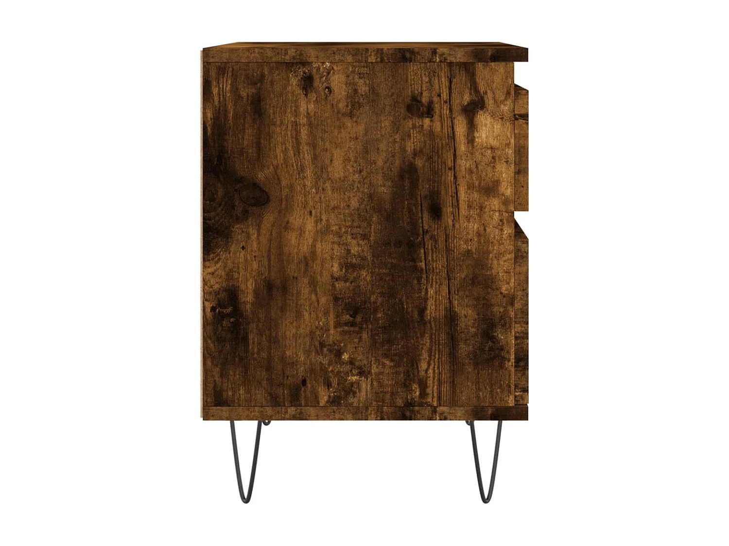 vidaXL Mesita de noche madera de ingeniería roble ahumado 40x35x50 cm Marrón