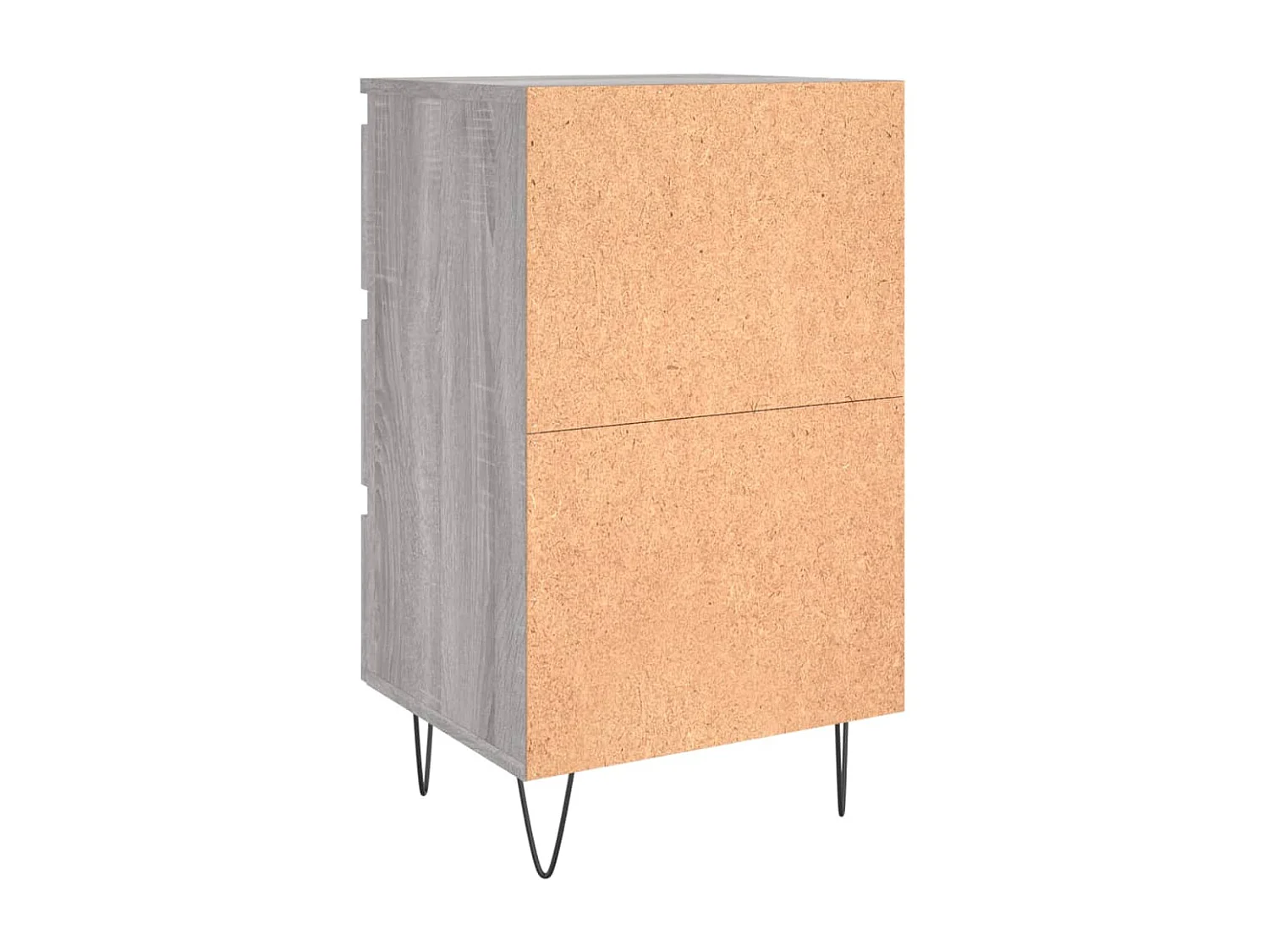 Table de chevet sonoma gris 40x35x69 bois d'ingénierie