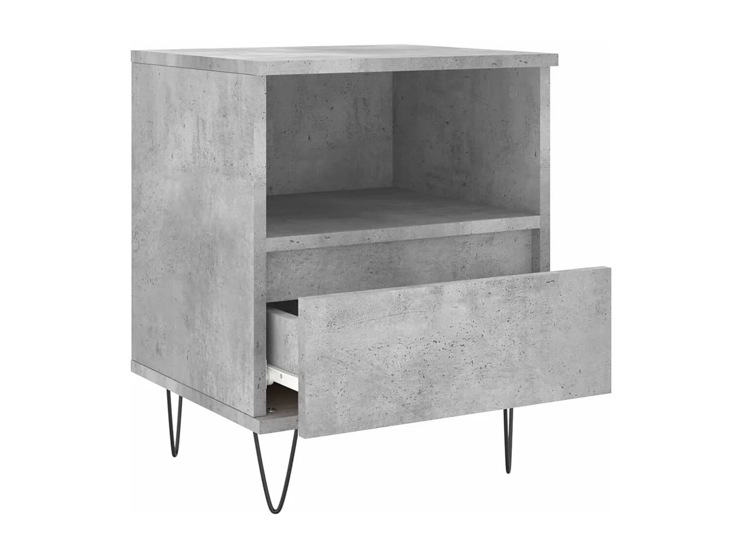 Tables de chevet 2 pcs gris béton 40x35x50 bois d’ingénierie