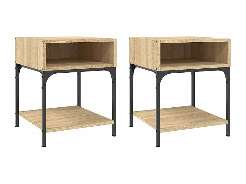 Tables de chevet 2 pcs chêne sonoma 40x41x50 bois ingénierie