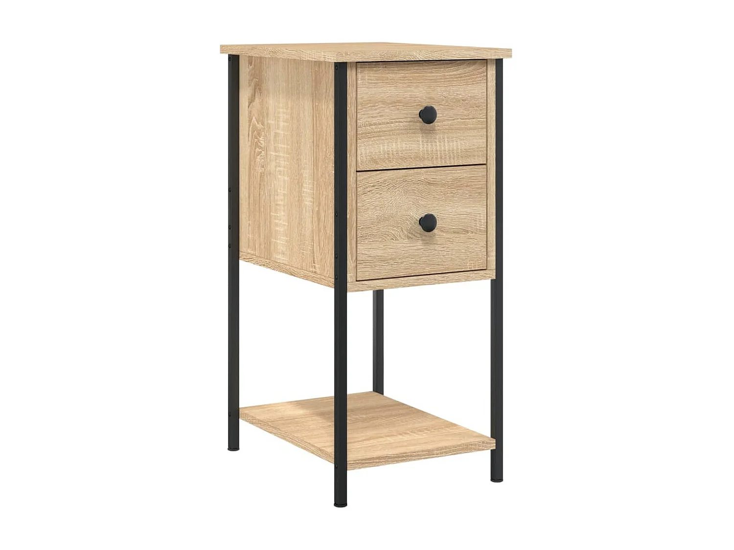 Tables de chevet 2pcs chêne sonoma 32x42x70 bois d'ingénierie