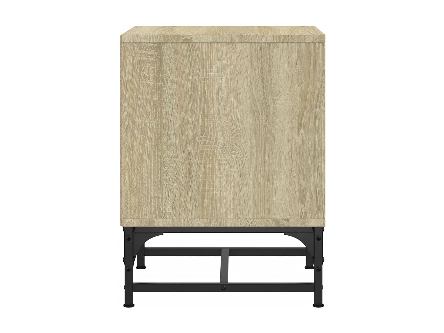 Tables de chevet et portes vitrées 2pcs chêne sonoma 35x37x50