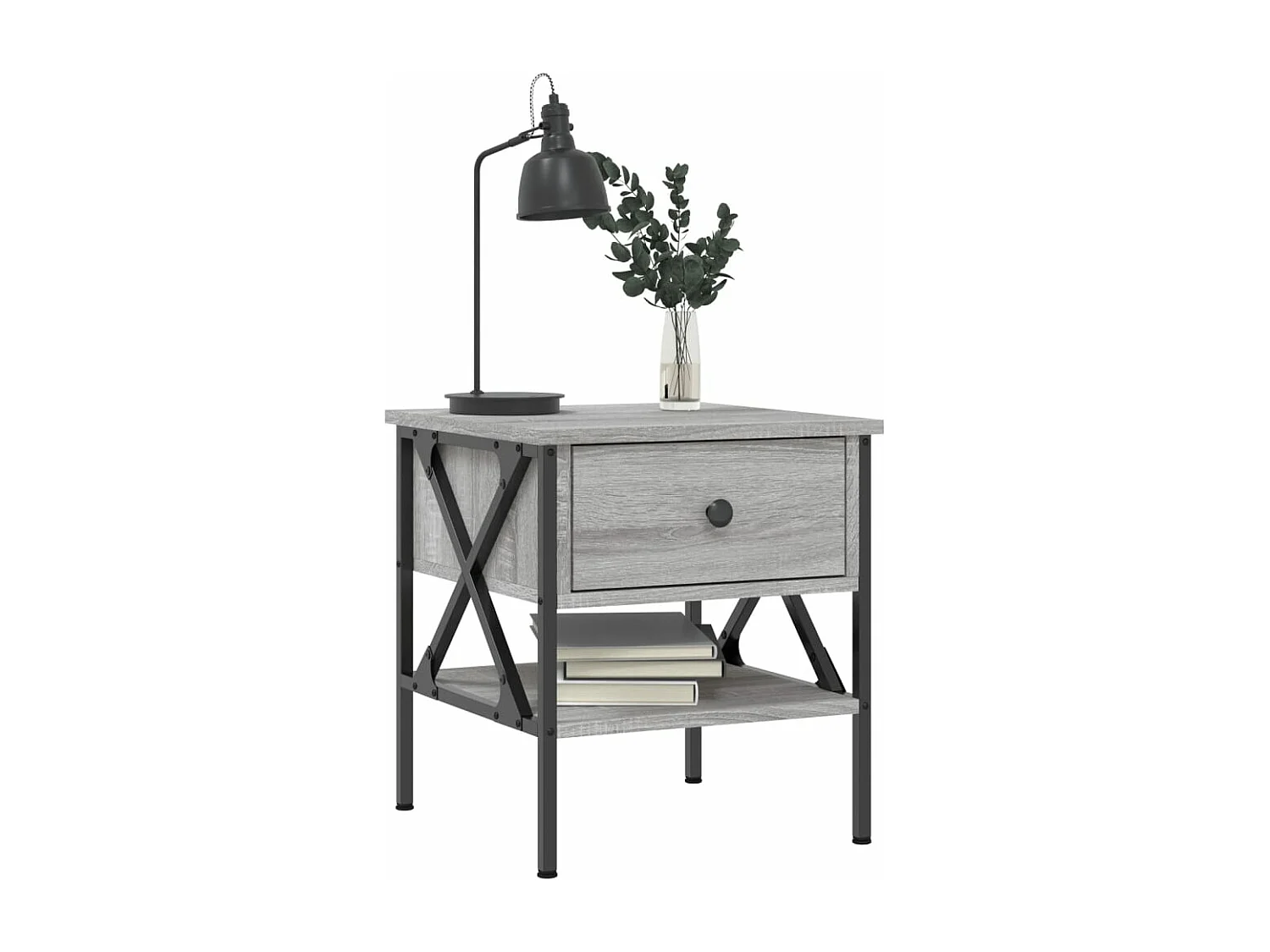 Tables de chevet 2 pcs sonoma gris 40x42x45 bois ingénierie