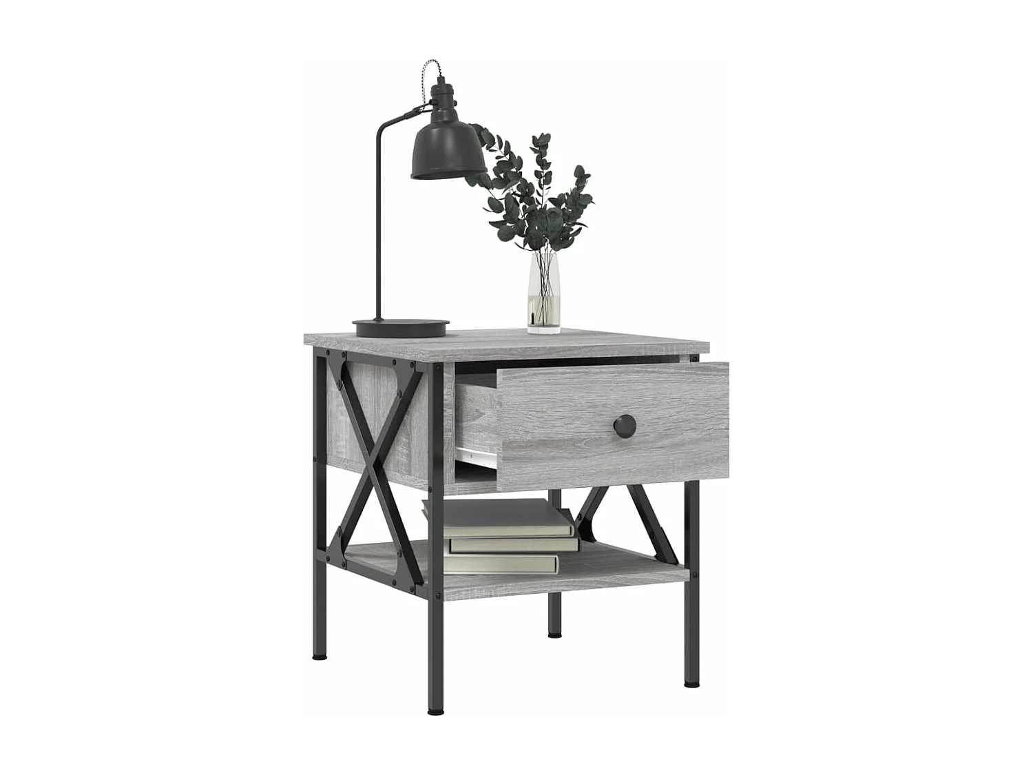 Tables de chevet 2 pcs sonoma gris 40x42x45 bois ingénierie