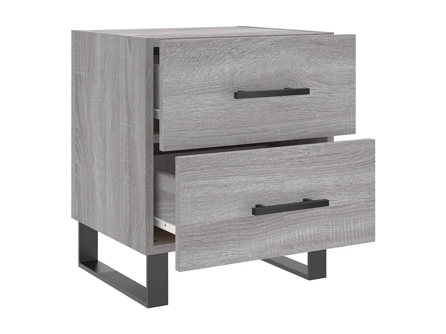 Tables de chevet 2 pcs sonoma gris 40x35x47,5