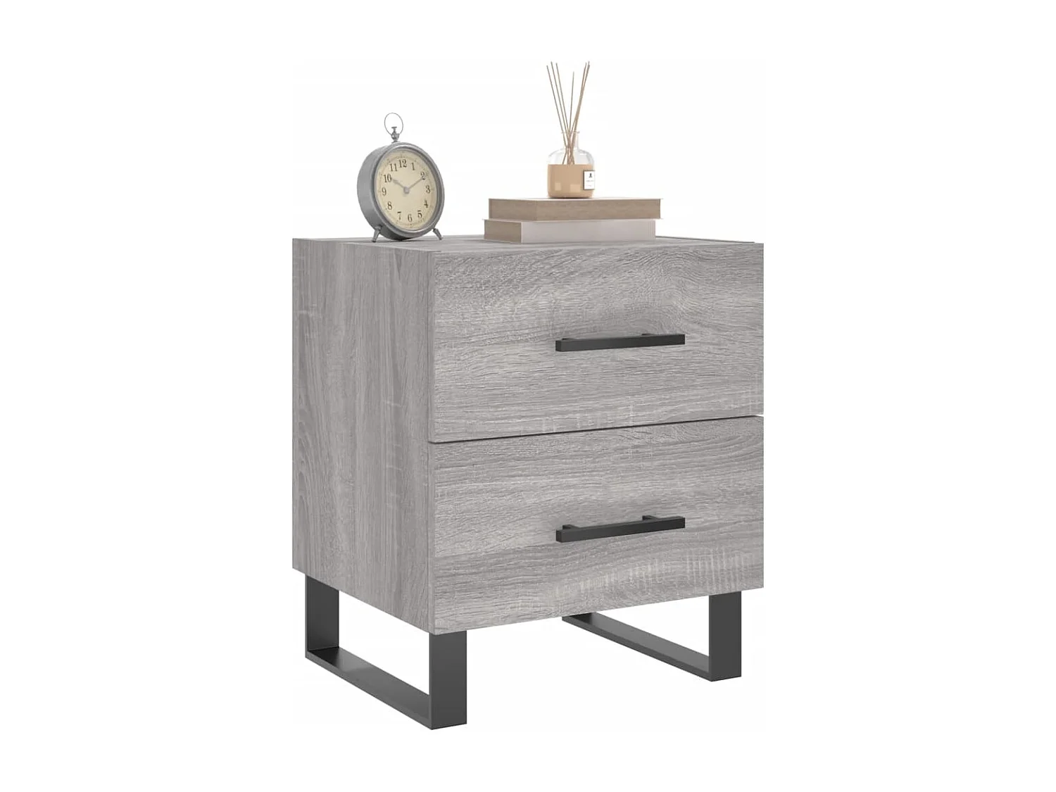 Tables de chevet 2 pcs sonoma gris 40x35x47,5