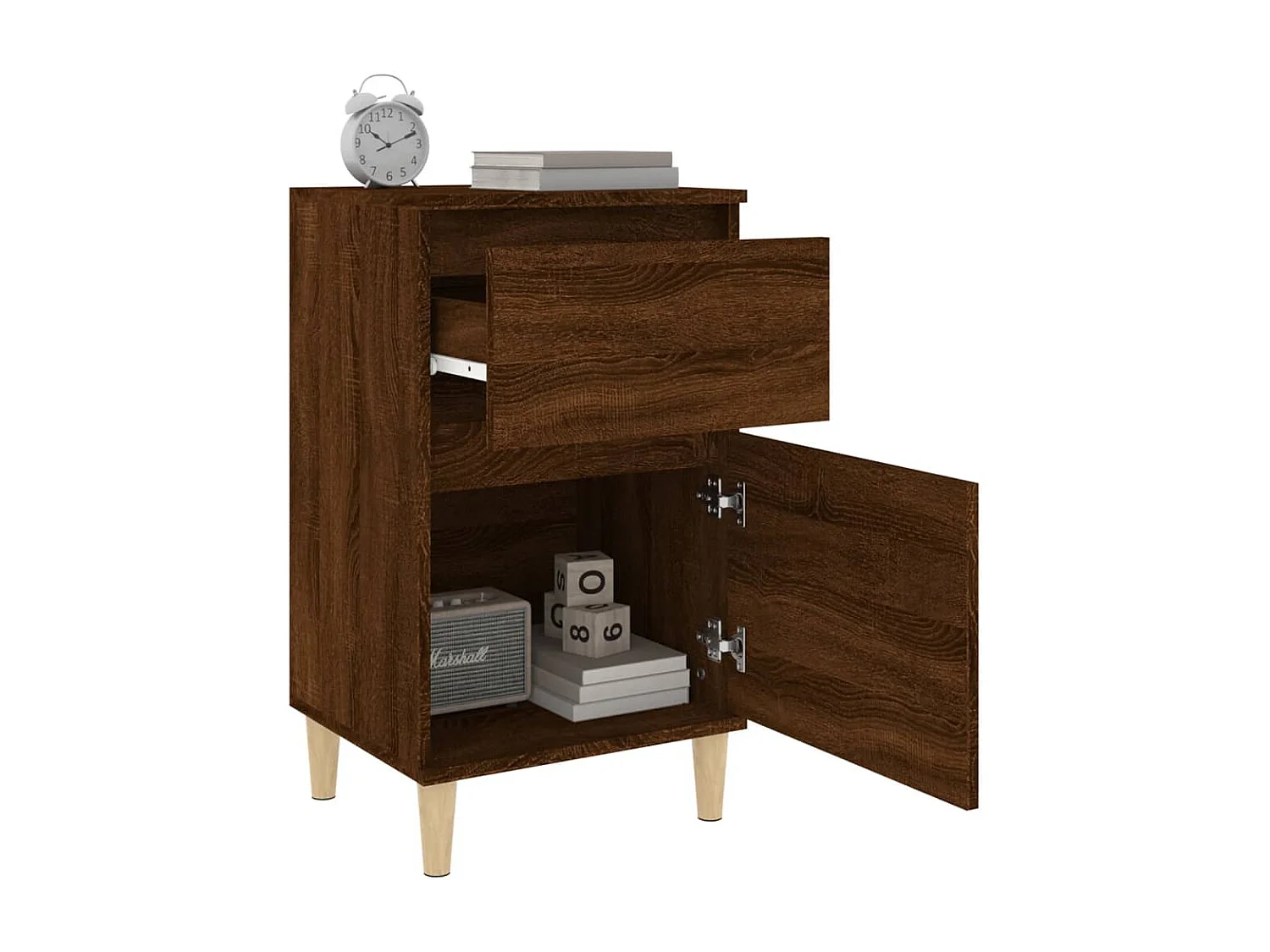 Tables de chevet 2 pcs chêne marron 40x35x70