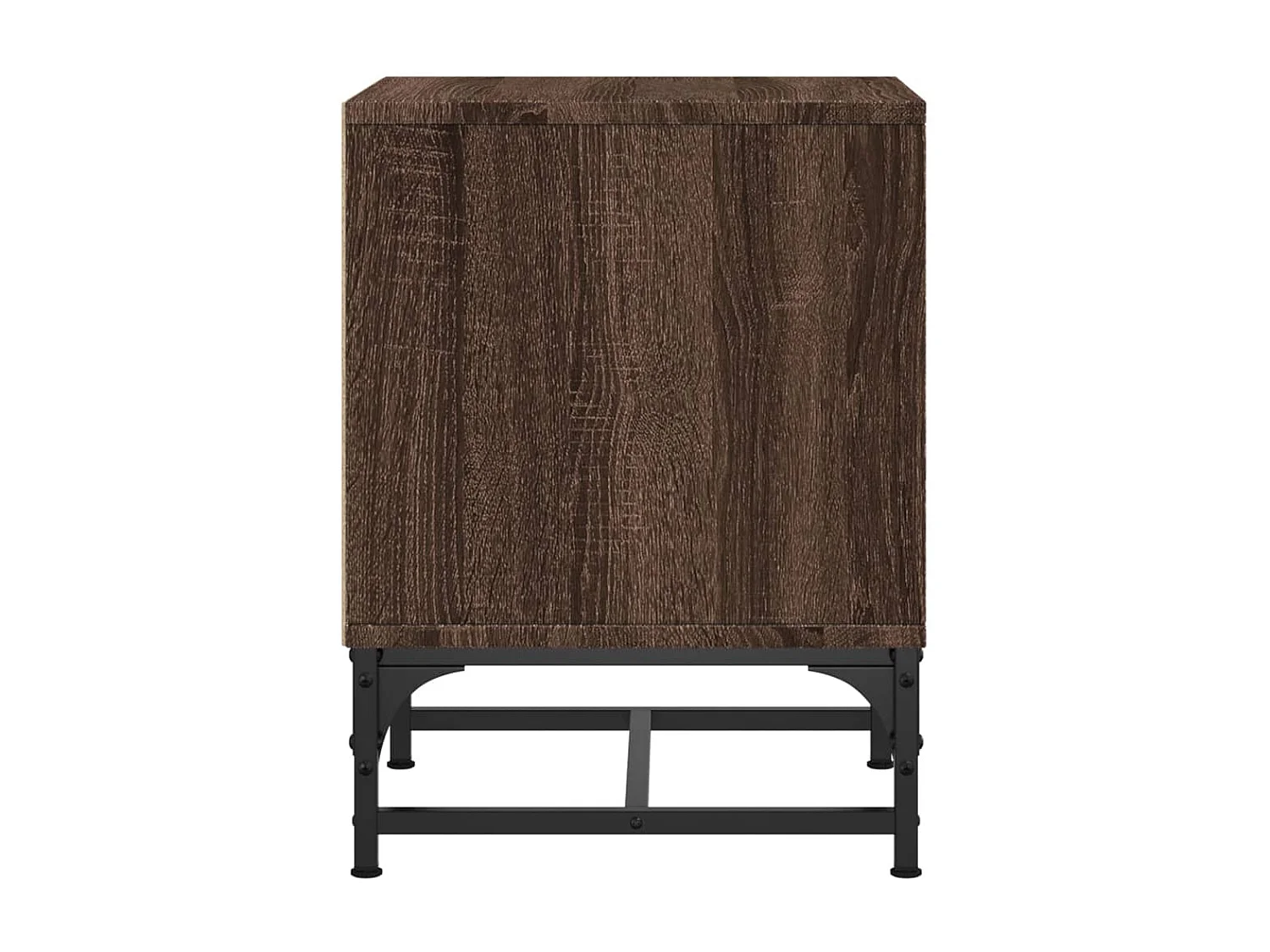 Tables de chevet et portes vitrées 2pcs chêne marron 35x37x50