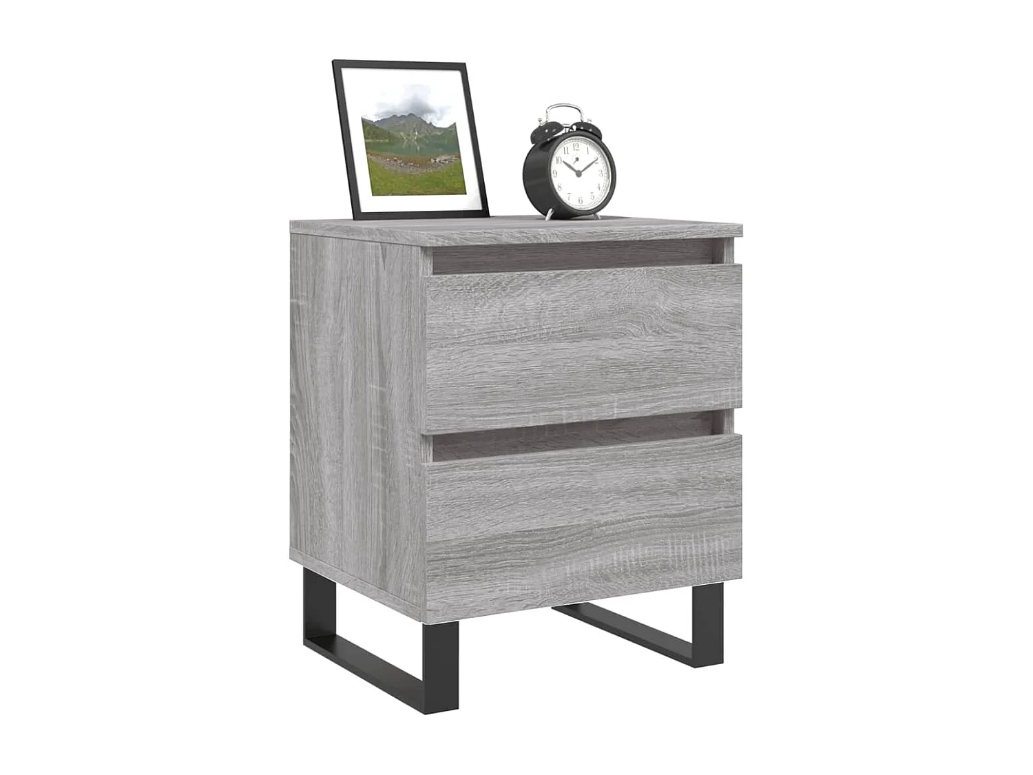 Tables de chevet 2 pcs sonoma gris 40x35x50 bois ingénierie