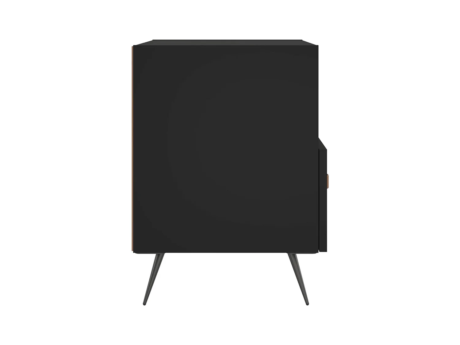 Tables de chevet 2 pcs noir 40x35x47,5 bois d’ingénierie