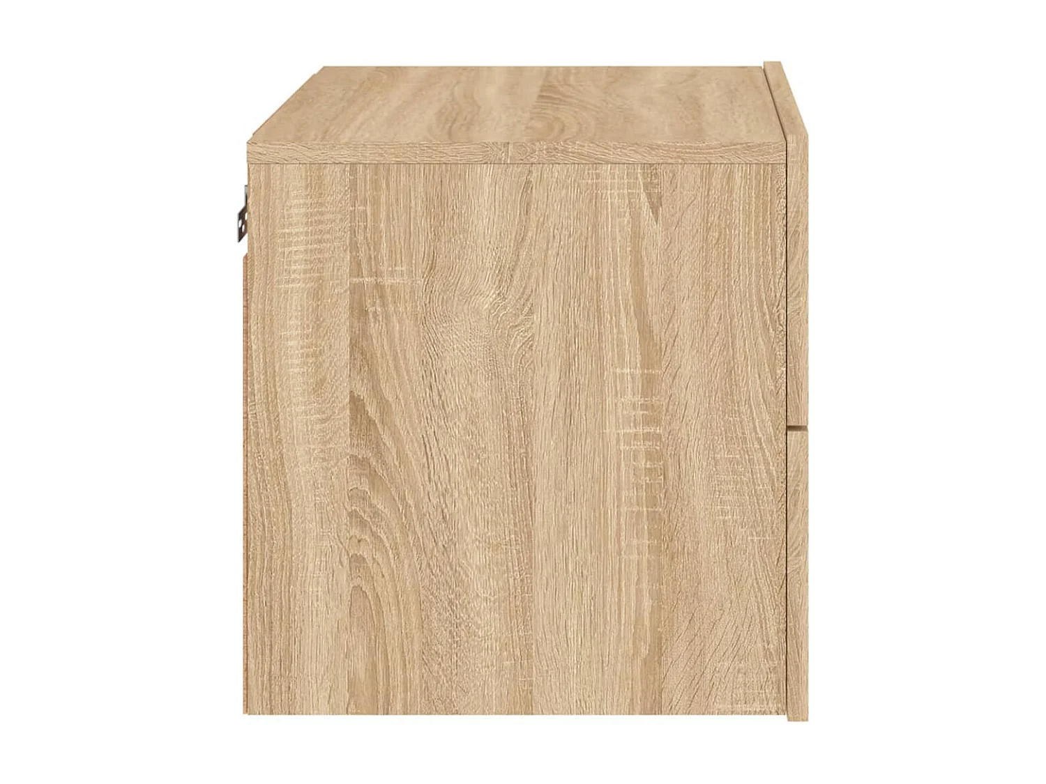 Tables de chevet murales avec lumières LED 2 pcs chêne sonoma