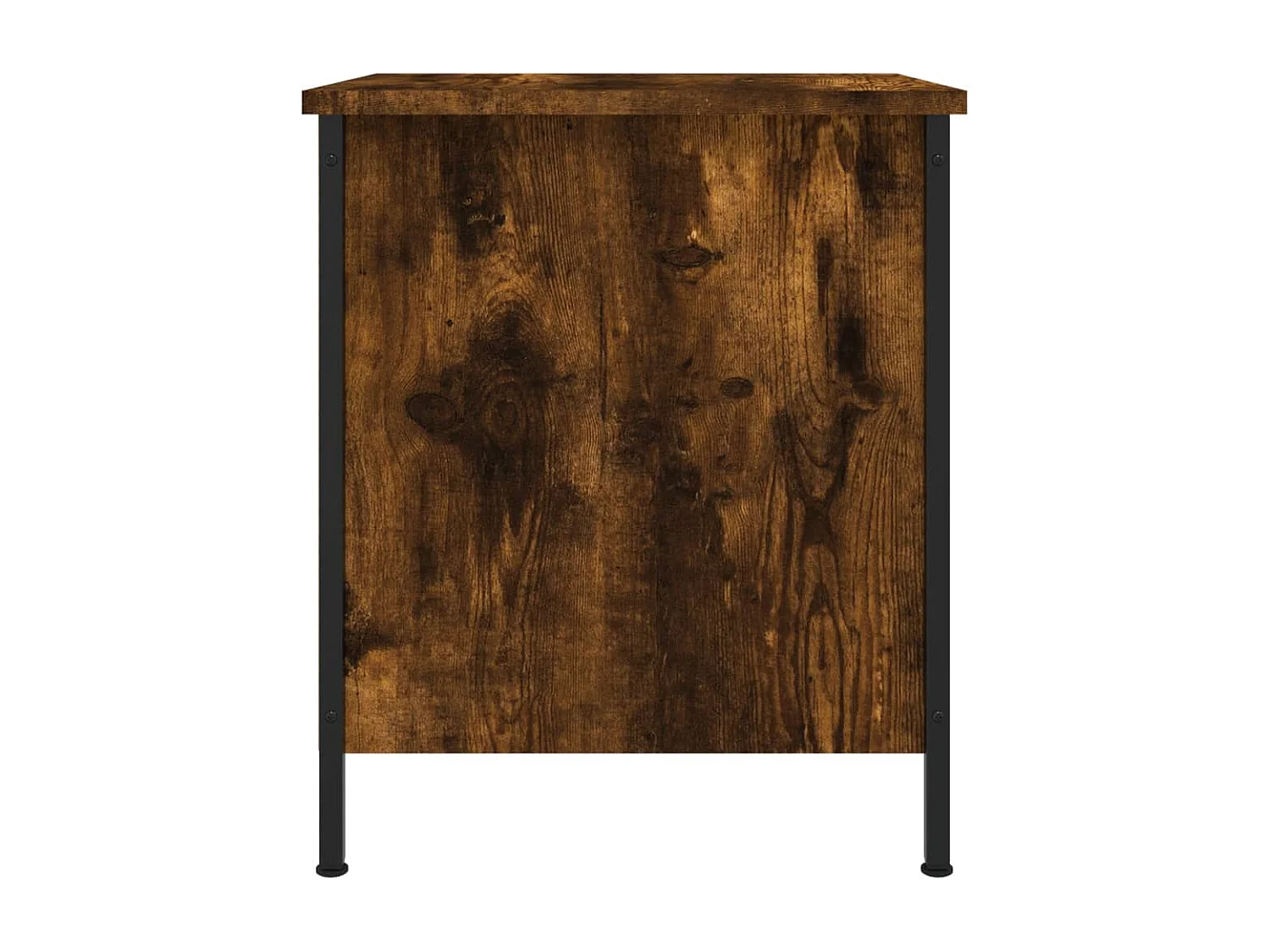 Table de chevet chêne fumé 40x42x50 bois d'ingénierie