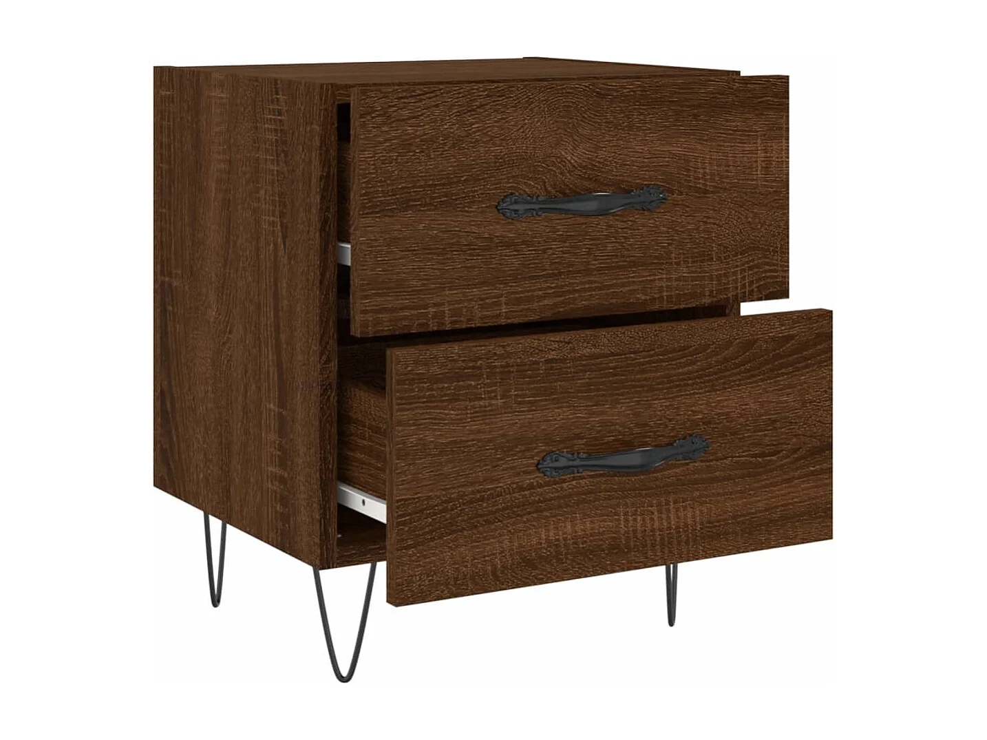 Table de chevet chêne marron 40x35x47,5 bois d’ingénierie