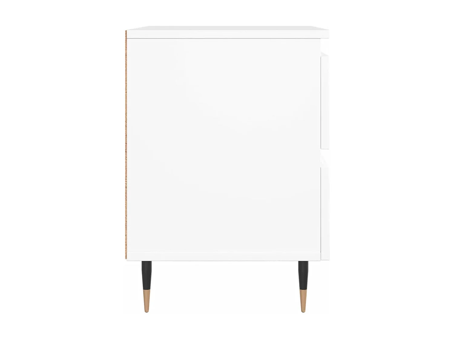 Tables de chevet 2 pcs blanc 40x35x50 bois d’ingénierie