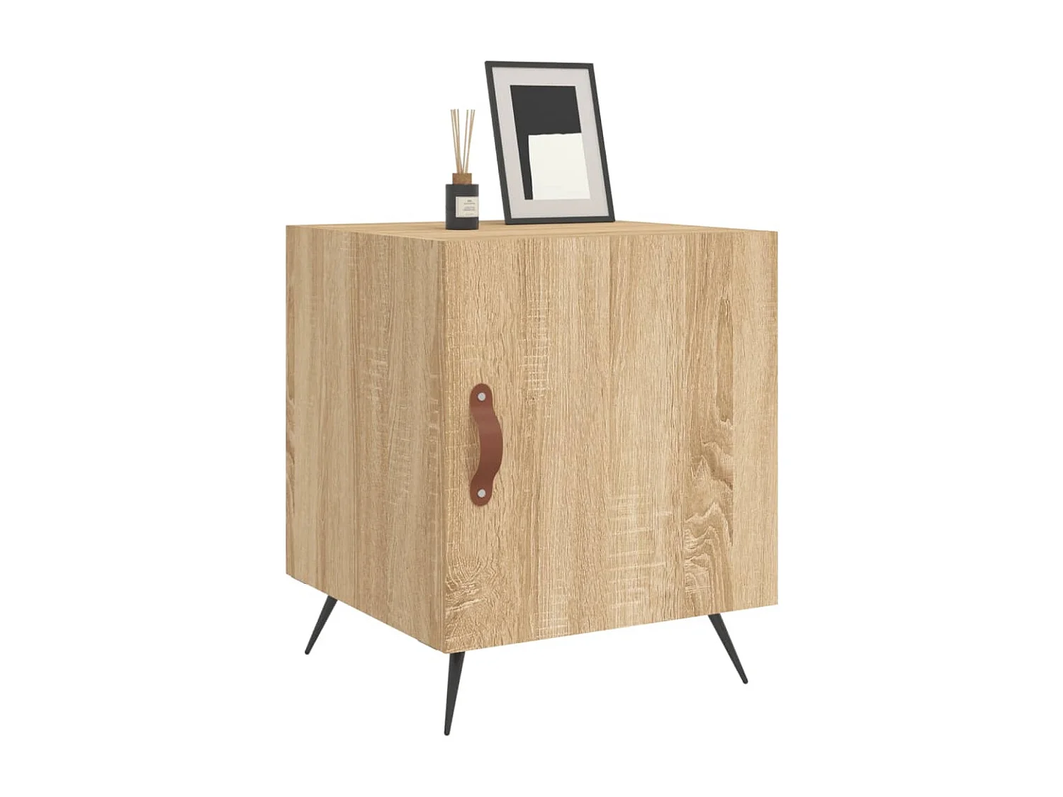 Table de chevet chêne sonoma 40x40x50 bois d’ingénierie