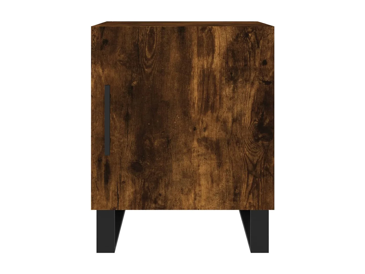 Tables de chevet 2 pcs chêne fumé 40x40x50 bois d'ingénierie