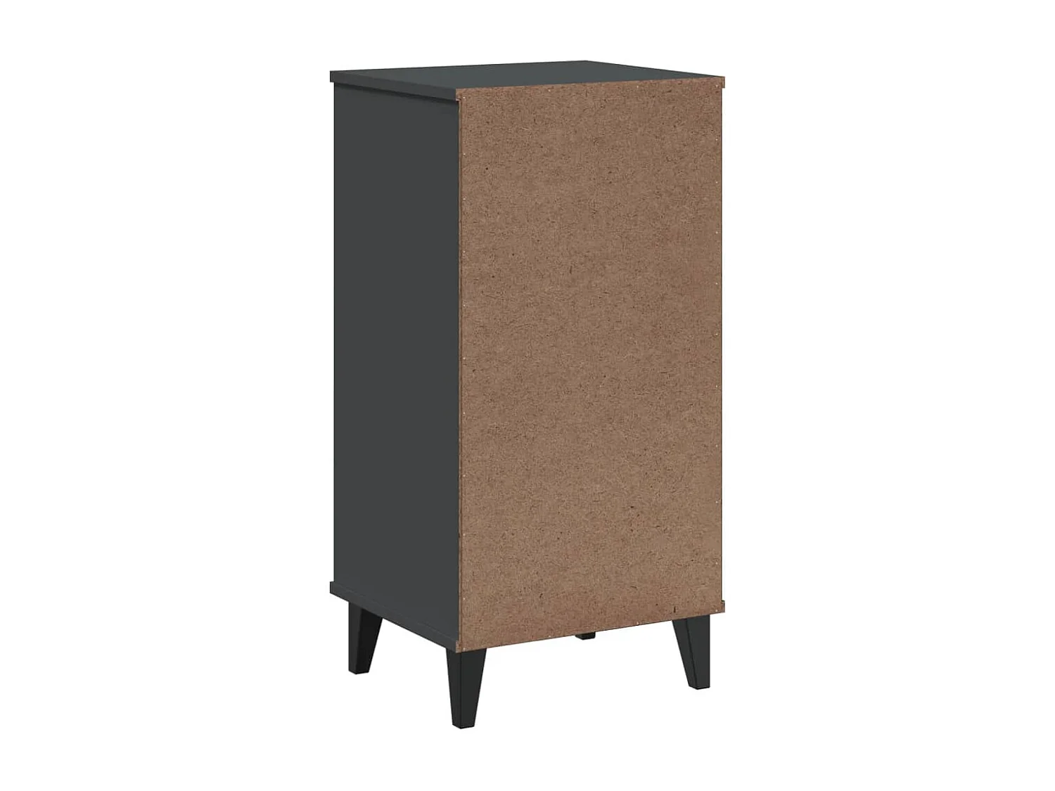 Table de chevet VIKEN gris anthracite bois de pin solide