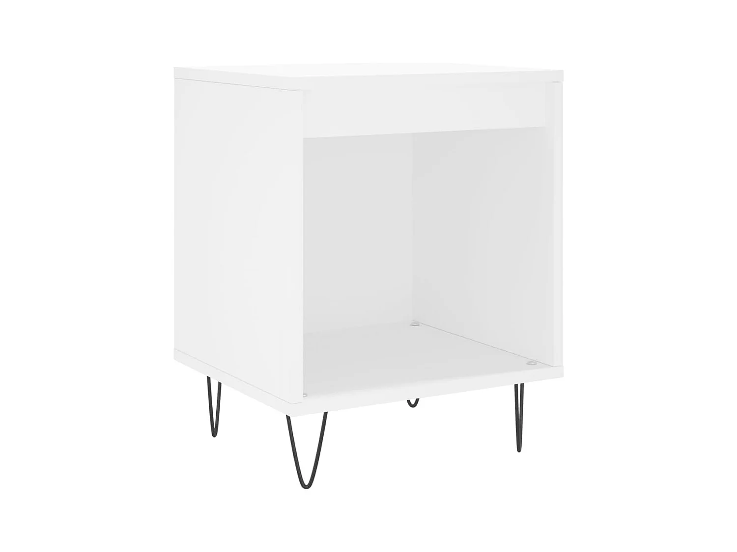 Table de chevet Blanc 40x35x50 Bois d’ingénierie