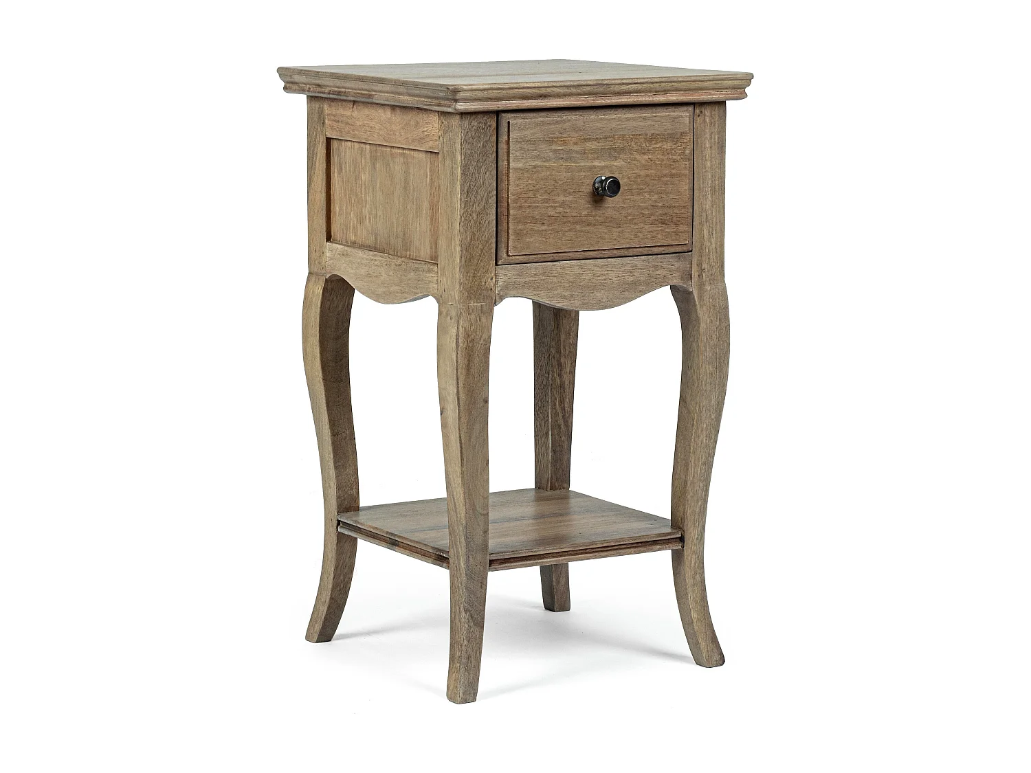 Table de chevet bois de manguier massif finition naturelle Domika 35cm