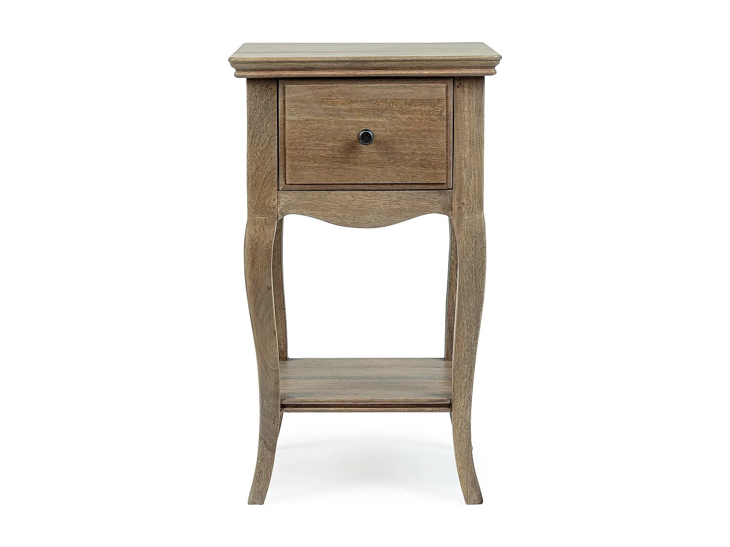 Table de chevet bois de manguier massif finition naturelle Domika 35cm