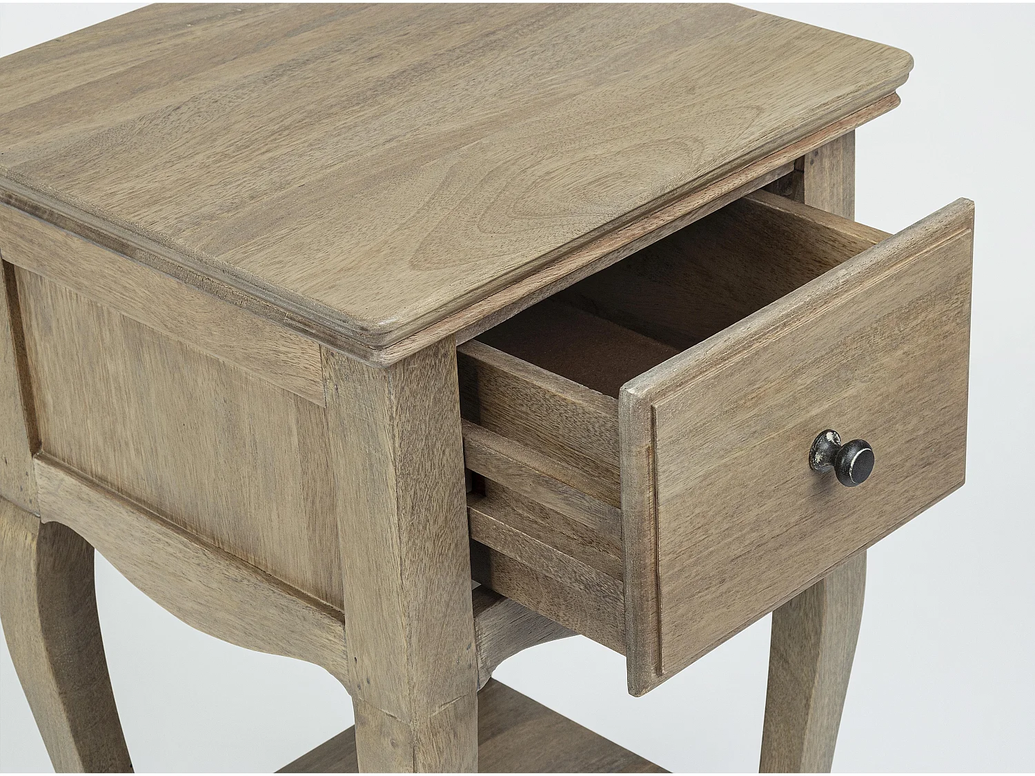 Table de chevet bois de manguier massif finition naturelle Domika 35cm