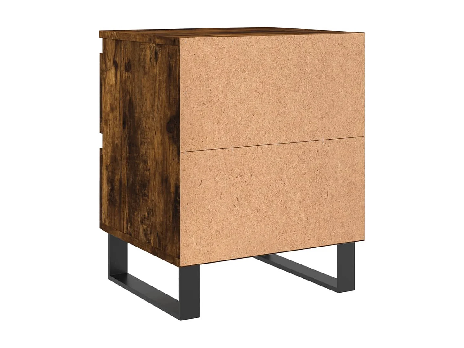 Tables de chevet 2 pcs chêne fumé 40x35x50 bois ingénierie