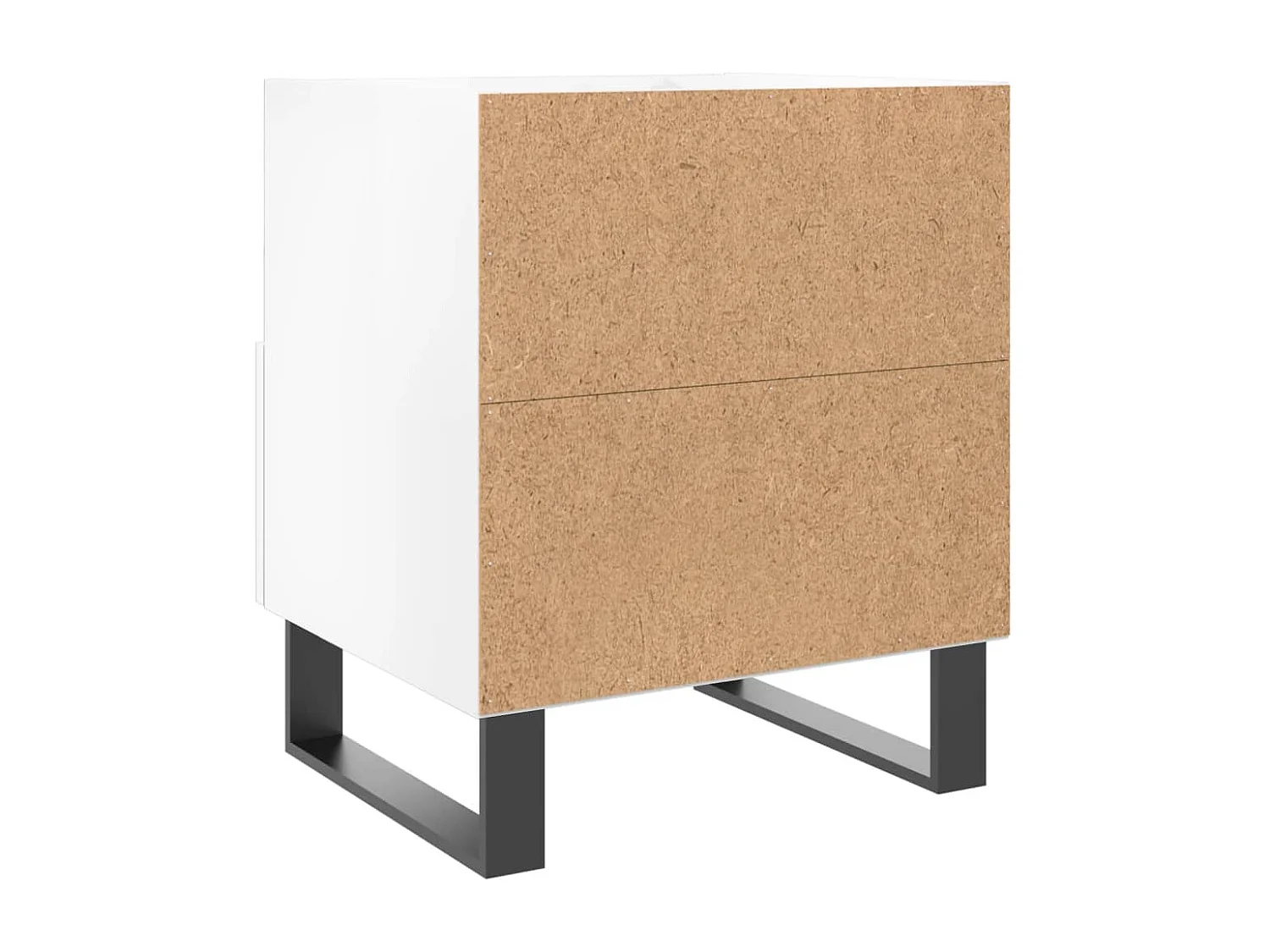 Tables de chevet 2 pcs blanc brillant 40x35x47,5